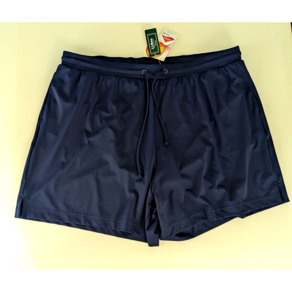 LL Bean Women's LG Navy Blue BeanSport Pull-On UPF50 Shorts
